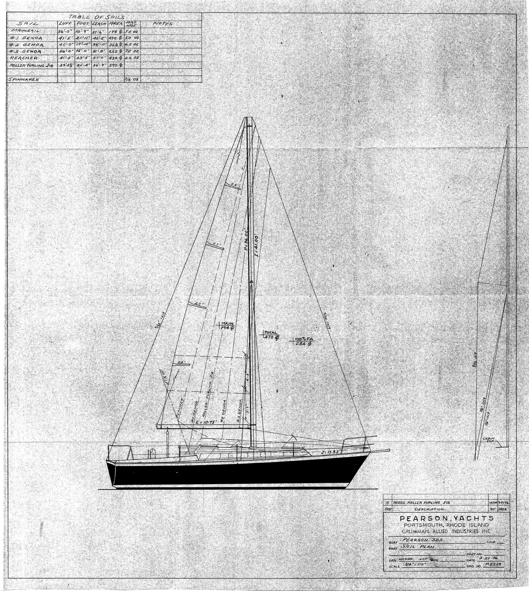 pearson 323 sailboat data