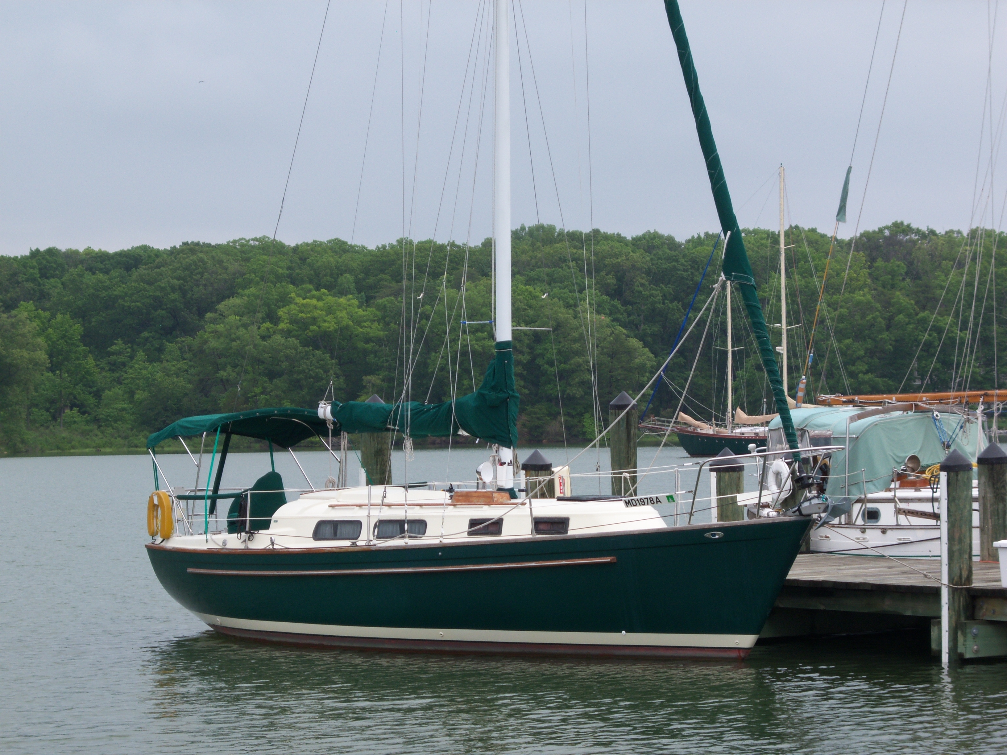 Pearson 323 at Dock